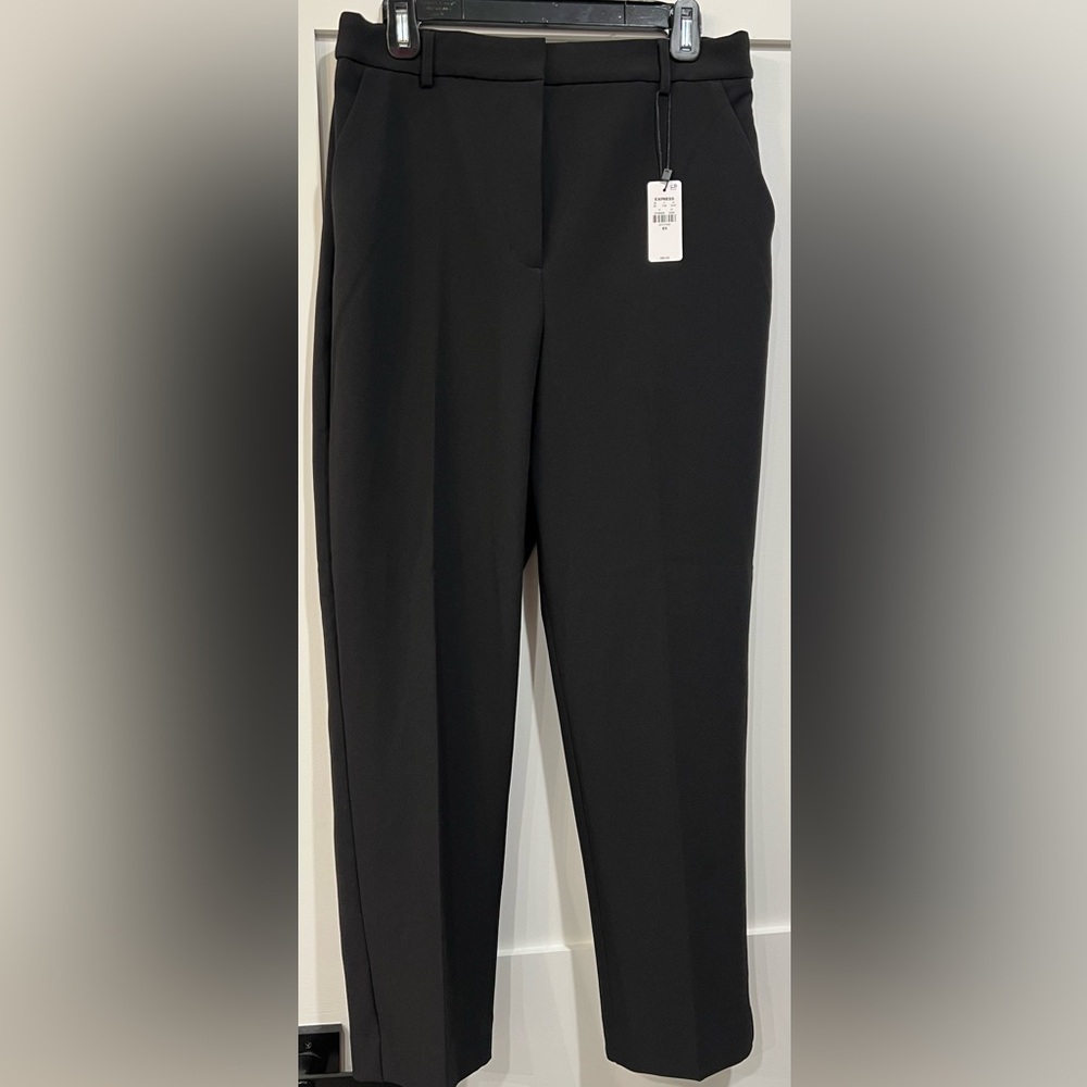 Express Editor Super High Waisted Ankle Pant